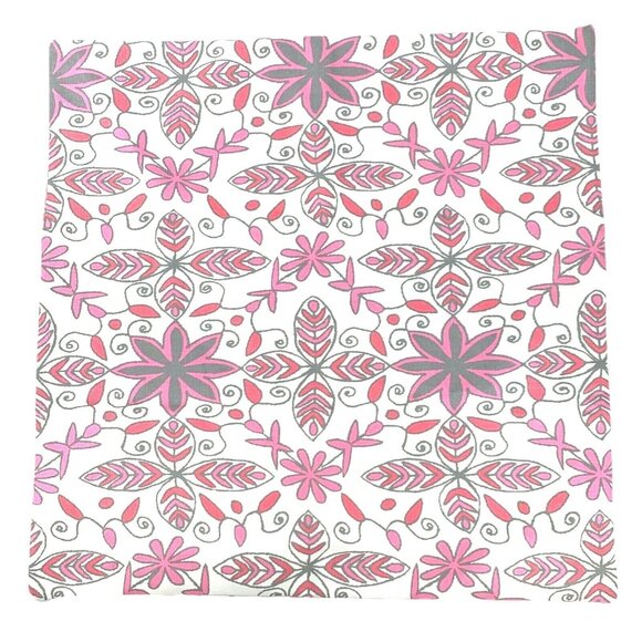 Throw Pillow Covers Boho Square Floral Swirls Doodles Pink Tribal Hippie - Picture 6 of 10